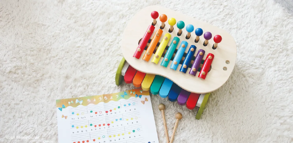 ギフトにぴったり！鍵盤とシロフォン2通りの音遊びが楽しいGENI（ジェニ）森のメロディーメーカー