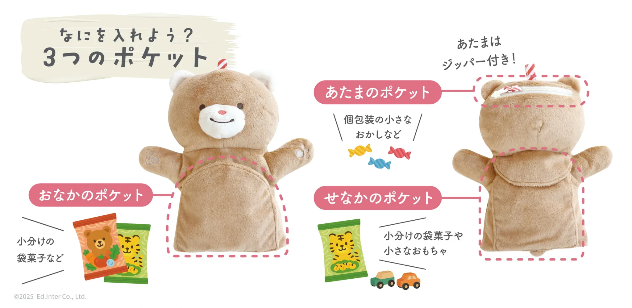 ポケット付きのハンドパペット｜GENI（ジェニ） ぽけっとぱぺっと