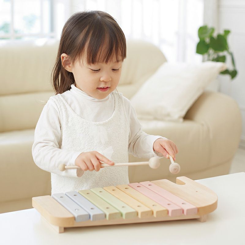 木琴 おもちゃ エレファントシロフォン 出産祝い 木のおもちゃ 楽器 知育玩具
