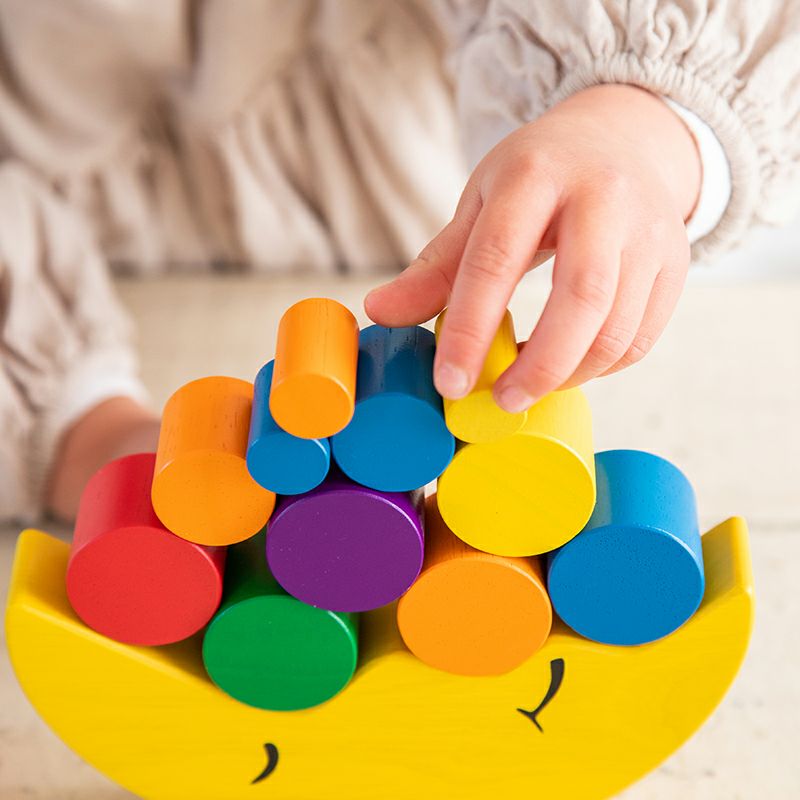お月さまバランスゲーム 知育玩具 木のおもちゃ GENI 