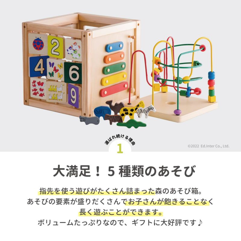 売れ筋アイテムラン 森のあそび箱 エドインター はじめての積み木 1歳 2歳 御祝い fucoa.cl