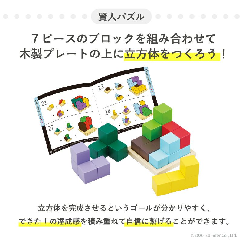 賢人パズル 知育玩具 木のおもちゃ GENI