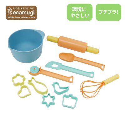 ecomugi ( エコムギ ) SHAPE FITTING CUPCAKE SET-型はめカップケーキセット- 知育玩具 木のおもちゃ GENI