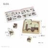 サイズ｜GENI（ジェニ）ポケット知育「チョコっとパズル」コンパクトな知育玩具でキューブを組み合わせ絵柄を完成させる脳トレパズル